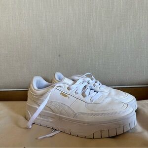 Women's white puma sneakers